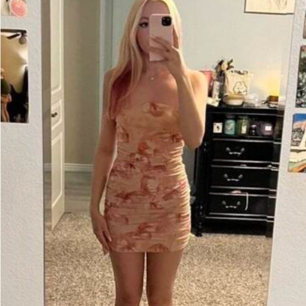 Floral Bodycon Mini Dress